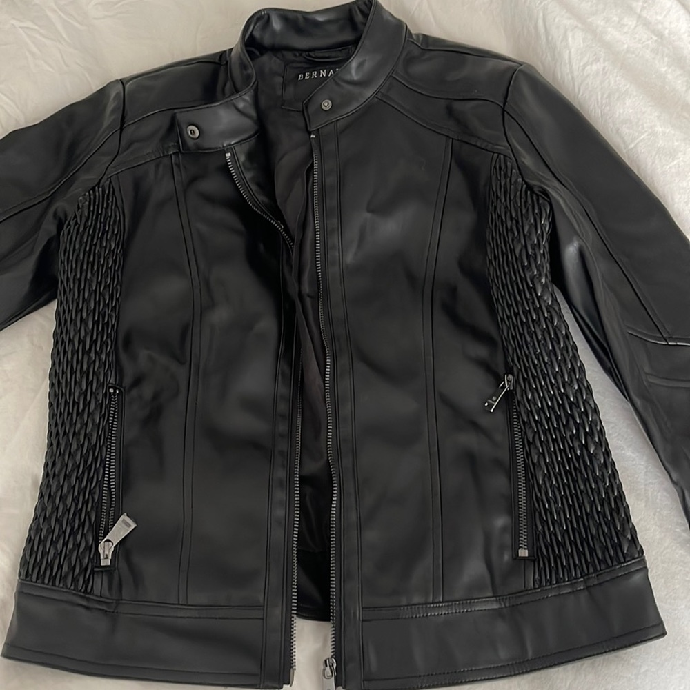 Bernardo Vegan Leather Jacket Size Medium